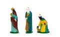 The Christmas magic. Ceramic figure of the wise men Royalty Free Stock Photo