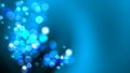 blue Christmas magic sparkle, light dots, vector bokeh effect. background wallpaper. Royalty Free Stock Photo