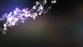 Christmas magic sparkle, light dots, vector bokeh effect. background wallpaper. Royalty Free Stock Photo