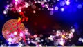 Christmas magic sparkle, light dots, vector bokeh effect on glitter. background wallpaper. Royalty Free Stock Photo