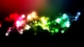 Christmas magic sparkle, light dots, vector bokeh effect on glitter. background wallpaper. Royalty Free Stock Photo