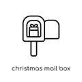 christmas mail box icon from Christmas collection. Royalty Free Stock Photo