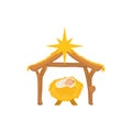 Christmas manger concept