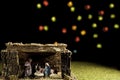 Christmas Manger scene bethlehem portal Royalty Free Stock Photo