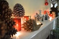 Christmas mantel decorations