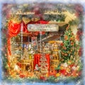 Christmas Market in Brugge, Belgium. Royalty Free Stock Photo