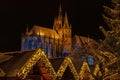 christmas market at the cathedral square in Erfurt