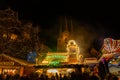 christmas market at the cathedral square in Erfurt