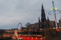 Christmas market at Edinburgh, United Kingdom Royalty Free Stock Photo