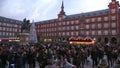 Madrid, Spain December 03 2022. Christmas Market on the famous Plaza Mayor in the center of the city11