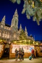 Christmas market in front of the City Hall Rathaus