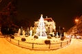 Christmas market in front of the town hall in Vienna, Austria Royalty Free Stock Photo