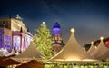 The Christmas Market on the Gendarmenmarkt by night