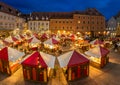 Christmas Market in Regensburg at night