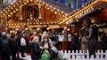 Christmas market at Leicester Square - LONDON, UK - DECEMBER 20, 2022