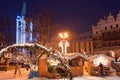 Christmas Market in Litomerice, Czech Republic Royalty Free Stock Photo