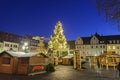 Christmas market on Marktplatz Royalty Free Stock Photo