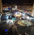 Christmas Market in Navona Square in Rome Royalty Free Stock Photo