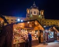 Christmas Market near Museum quarter in Vienna Austria Royalty Free Stock Photo