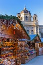 Christmas Market near Museum quarter in Vienna Austria Royalty Free Stock Photo