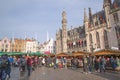 Christmas market in the old town in Brugge, Belgium Royalty Free Stock Photo