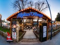 Christmas market outdoors in Kingston, London