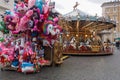 Christmas Market of Piazza Navona in Rome, Italy Royalty Free Stock Photo