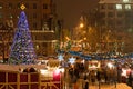 Christmas Market in Prague Royalty Free Stock Photo