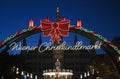 Christmas market on Rathausplatz Vienna Royalty Free Stock Photo