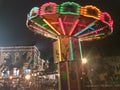 Christmas market on Red Square in Moscow, Russia by night Royalty Free Stock Photo