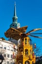 Christmas market at Rindermarkt in Munich, Bavaria, Germany, Europe