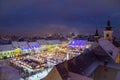 Christmas market in Sibiu, Romania Royalty Free Stock Photo