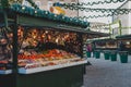 Christmas market stalls in austria