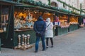 Christmas market stalls in austria