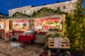 Christmas market stalls in Helsinki, Finland