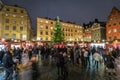 Christmas market in Stockholm Old Town, Sweden Royalty Free Stock Photo