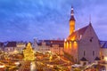 Christmas Market in Tallinn, Estonia Royalty Free Stock Photo