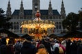 Christmas Market at the Vienna City Hall Royalty Free Stock Photo