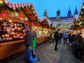 Christmas markets. Magdeburg, Germany. Royalty Free Stock Photo