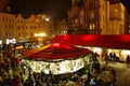 The Christmas Markets at the Old Town Square in Prague, Czech Republic Royalty Free Stock Photo