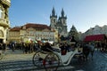 The Christmas Markets at the Old Town Square in Prague, Czech Republic Royalty Free Stock Photo