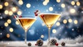 Christmas Martini Cocktail Royalty Free Stock Photo