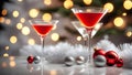 Christmas Martini Cocktail Royalty Free Stock Photo
