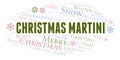 Christmas Martini word cloud Royalty Free Stock Photo