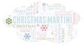 Christmas Martini word cloud Royalty Free Stock Photo