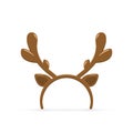 Deer antler on white background