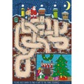 Christmas Maze Game Royalty Free Stock Photo