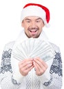 Christmas men Royalty Free Stock Photo