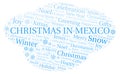 Christmas In Mexico word cloud