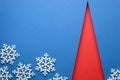 Christmas Minimal Concept With Red Christmas Tree